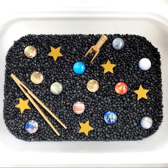 Hand Crafted Toys Outer Space Black Bean Sensory Bin Filler Poshmark